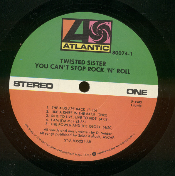 Twisted Sister - You Can't Stop Rock 'N' Roll