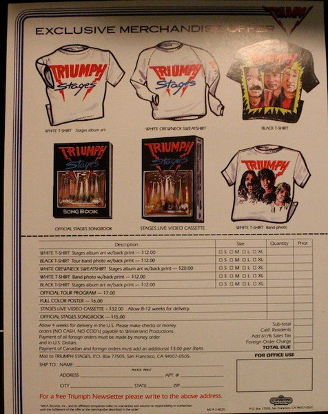 Triumph (2) - Stages